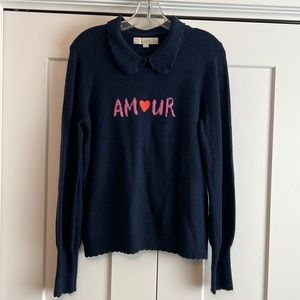 LOFT ❤️ Amour Collared Sweater